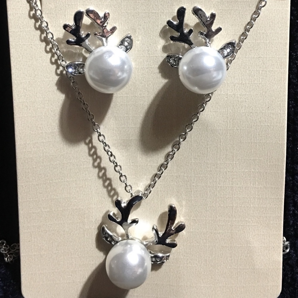 🔥deer set included earrings and necklace gift set